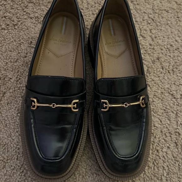 Sam Edelman Black Chunky Loafers - Picture 2 of 4